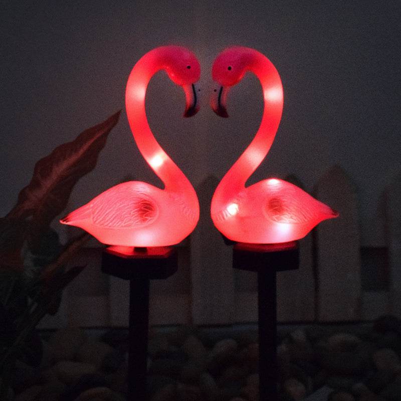 LED Solar Landscape Flamingo Lights - Shop Jobie