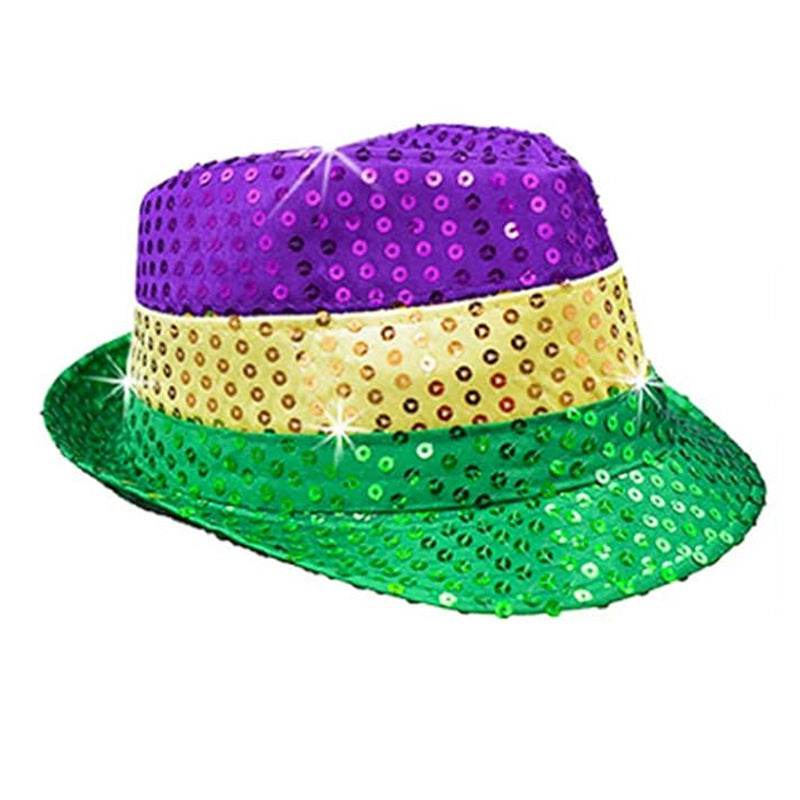 Sequined Jazz Hat With Carnival Lights - Shop Jobie