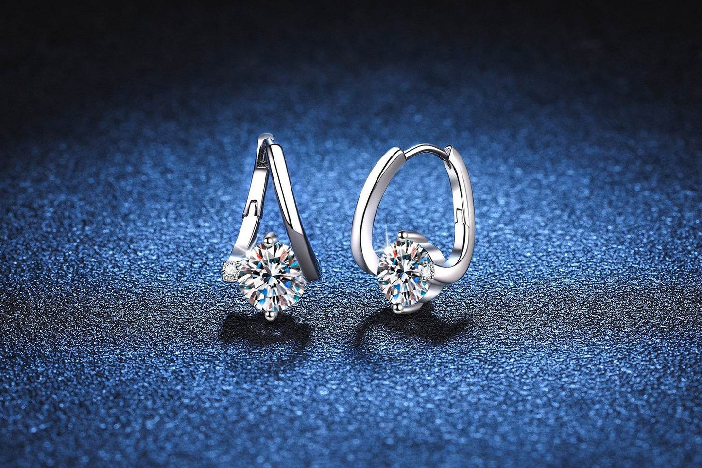 S925 Silver Moissanite Affordable Luxury Earrings - Shop Jobie