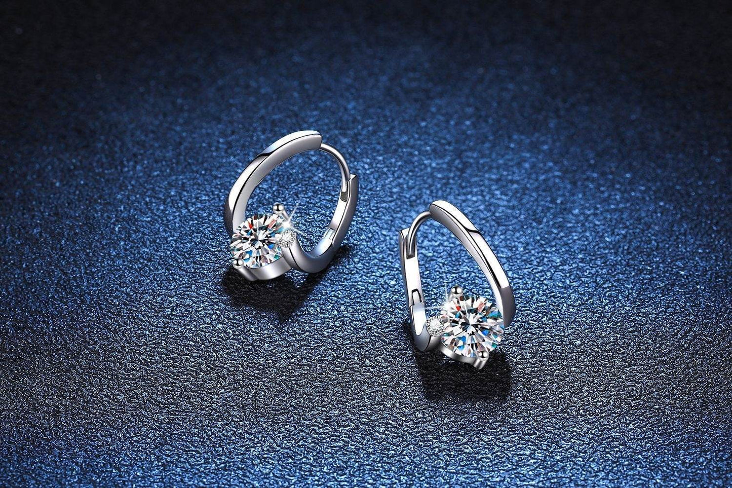 S925 Silver Moissanite Affordable Luxury Earrings - Shop Jobie