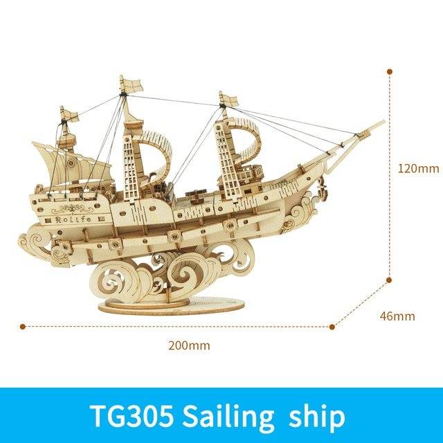 Wooden Puzzle Ship Model - Shop Jobie