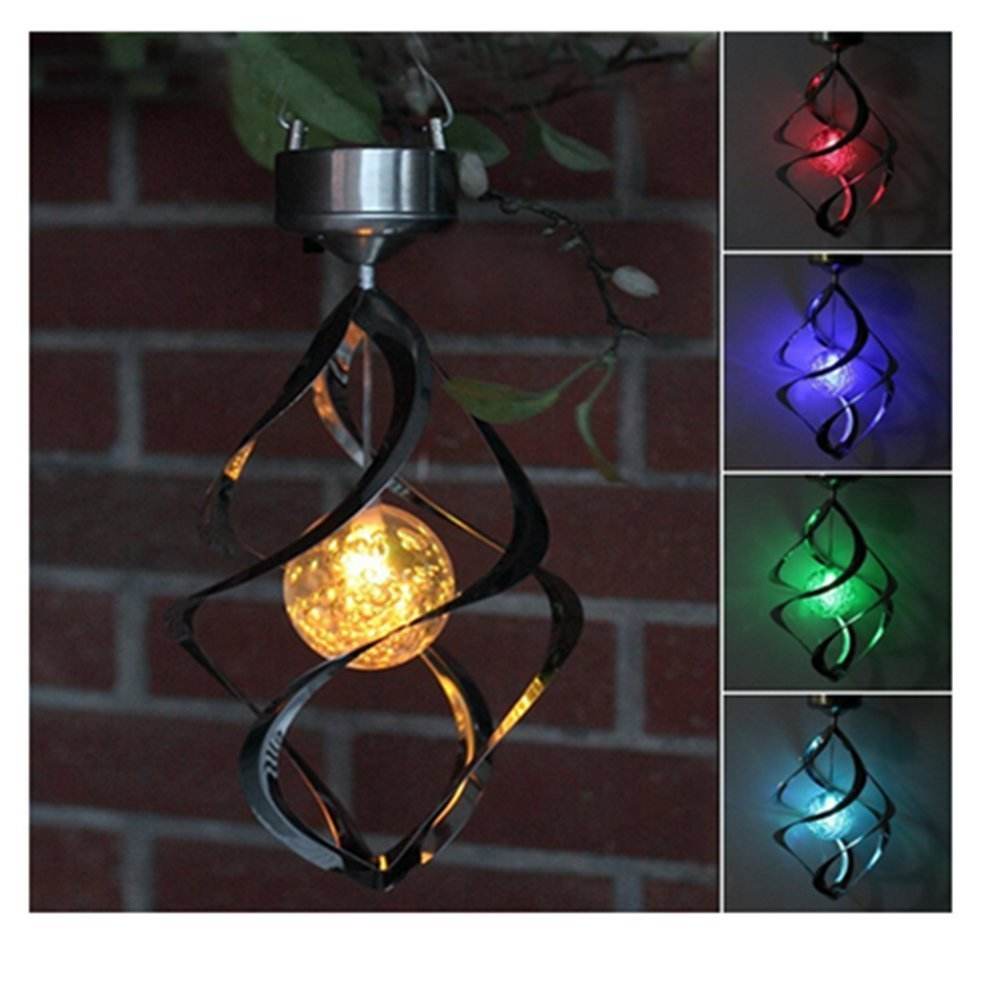 Solar Colorful Wind Turn Light - Shop Jobie