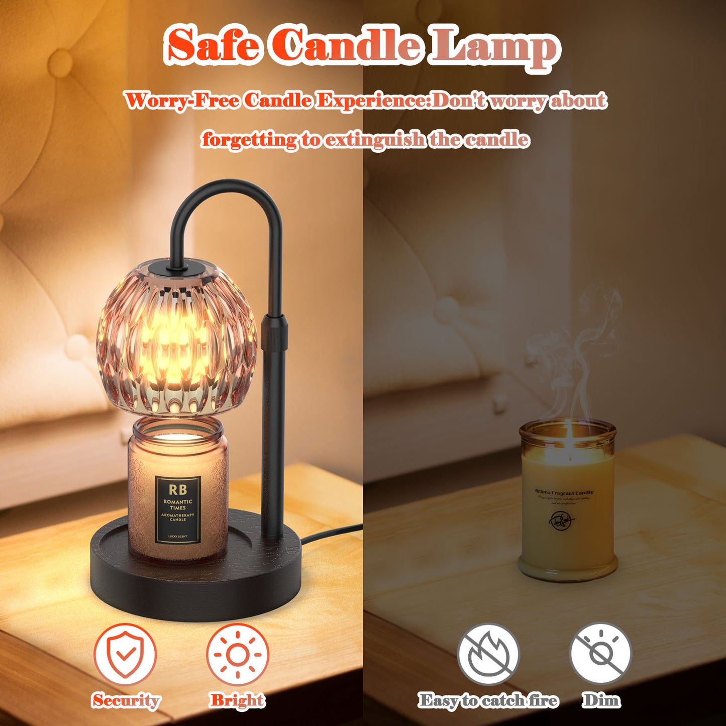RAINBEAN Candle Warmer Lamp