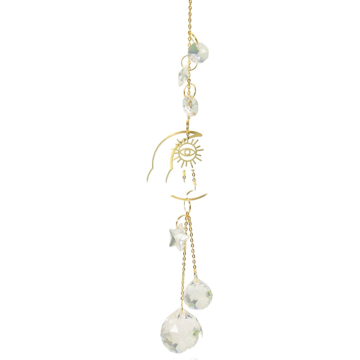 Moon & Stars Crystal Suncatcher - Shop Jobie