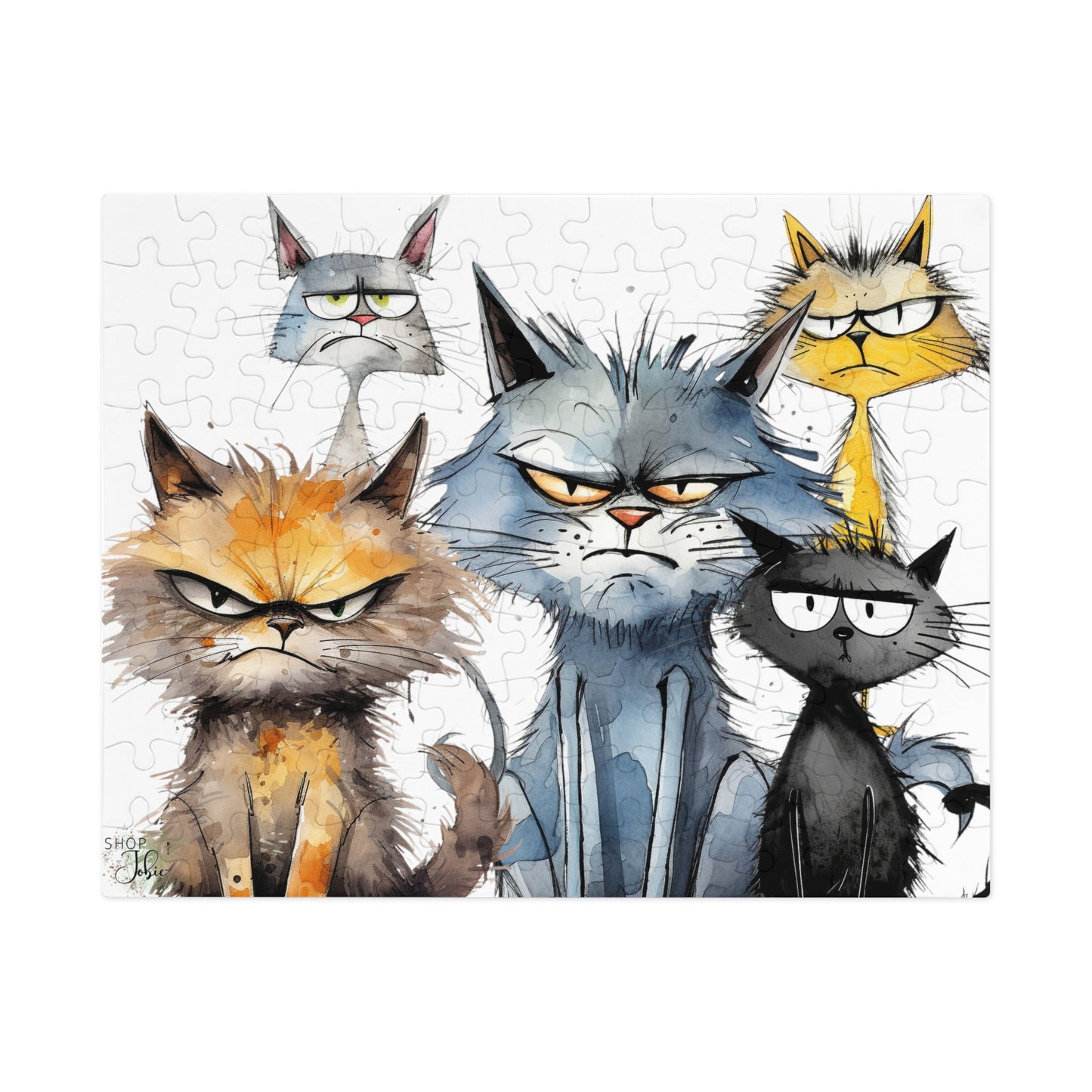 Grumpy Cat Puzzle Metal Box