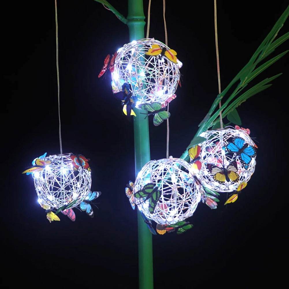Butterfly Ball Metal Solar Light - Shop Jobie