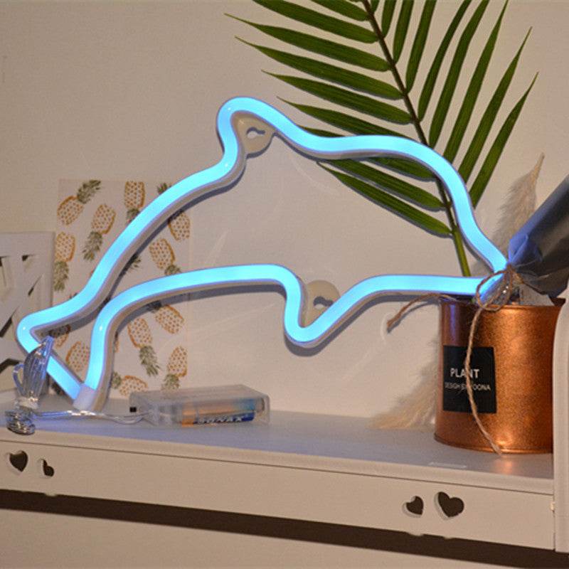 Whimsical LED Neon Wall Hanging Night Light - Shop Jobie
