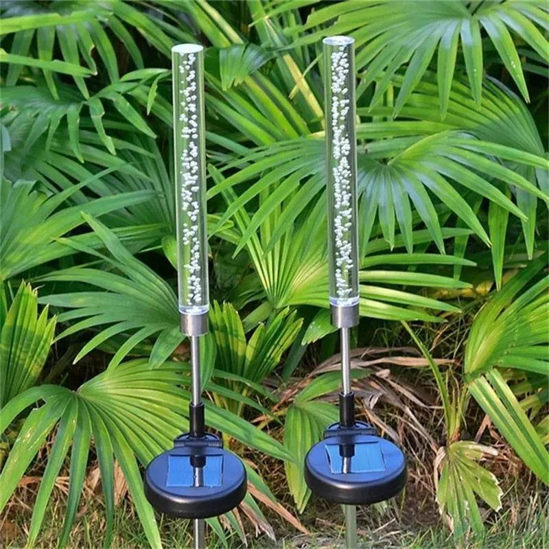 Solar Garden Tube RGB Color Changing LED Lights - Shop Jobie