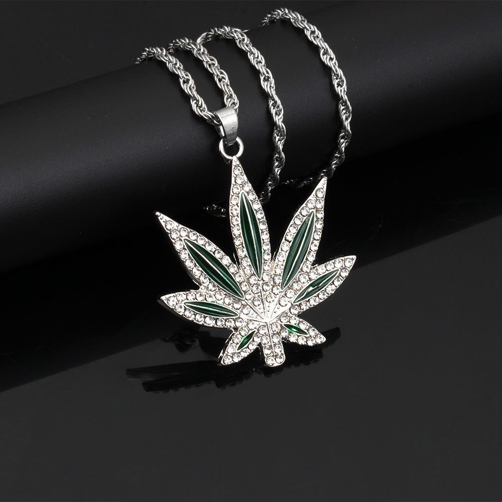 Hip Hop Weed Necklace