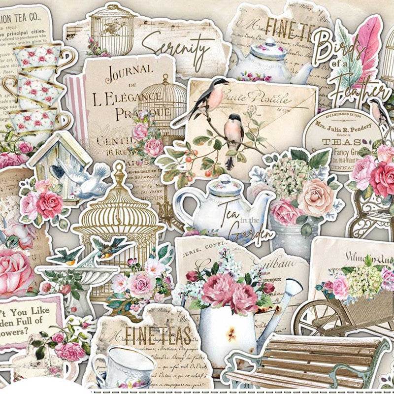 Vintage Hand Ledger Stickers