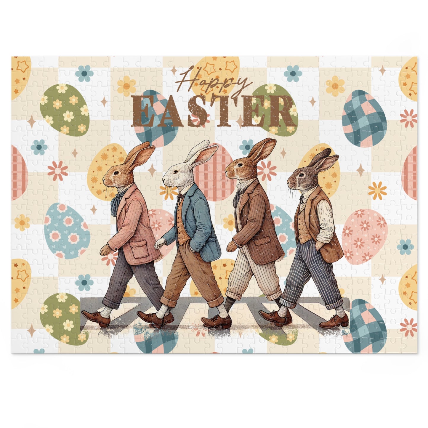 Easter Bunny Jigsaw Puzzle with Tin
