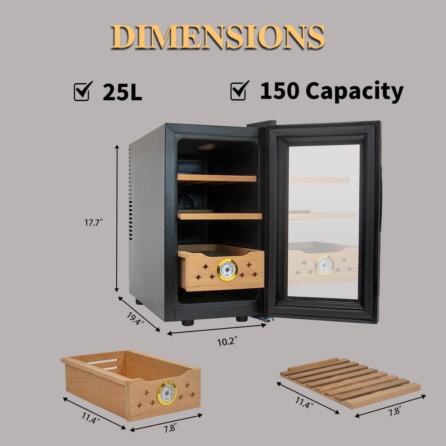 25L Electric Humidor - Shop Jobie