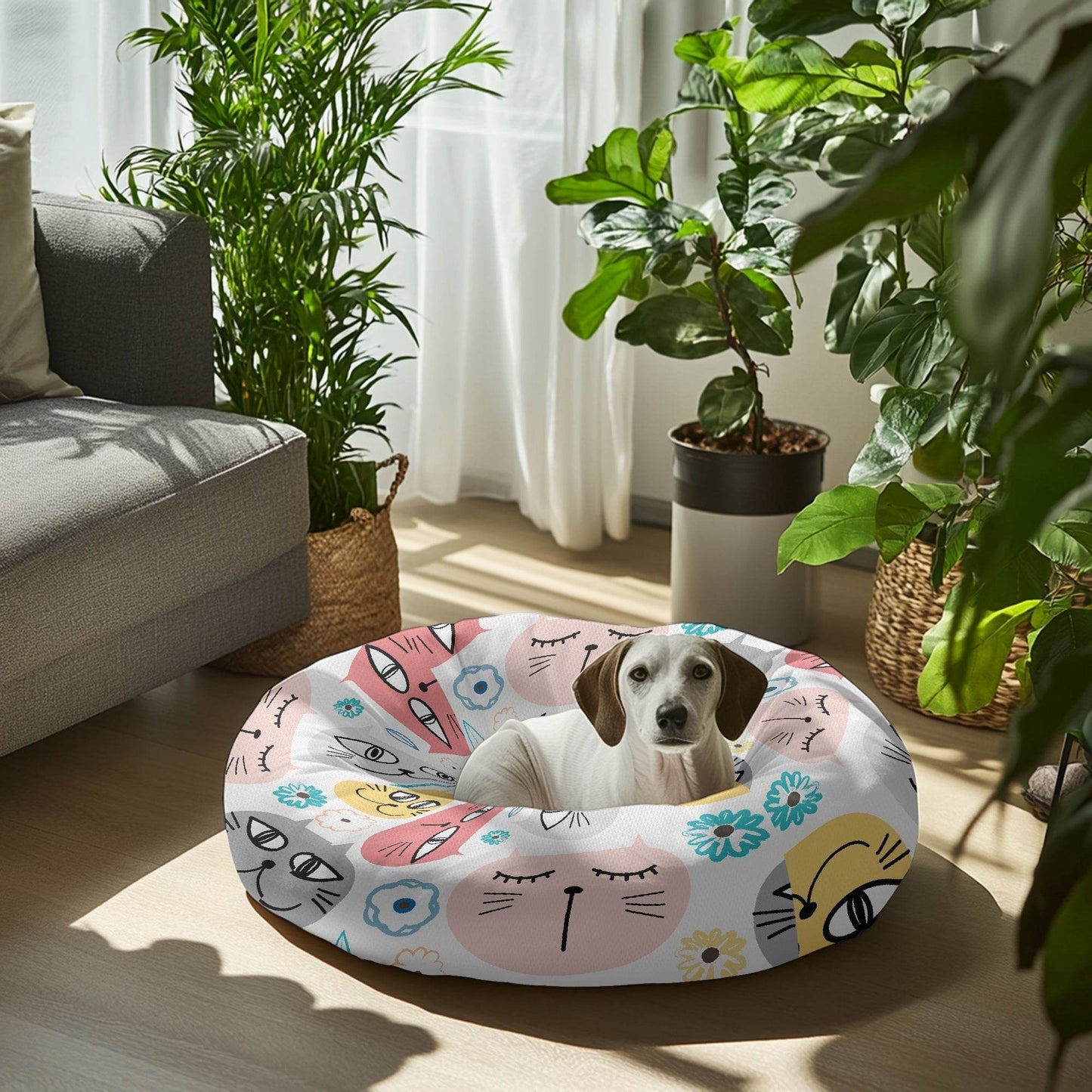 Round Pet Bed - S/M/L - Shop Jobie