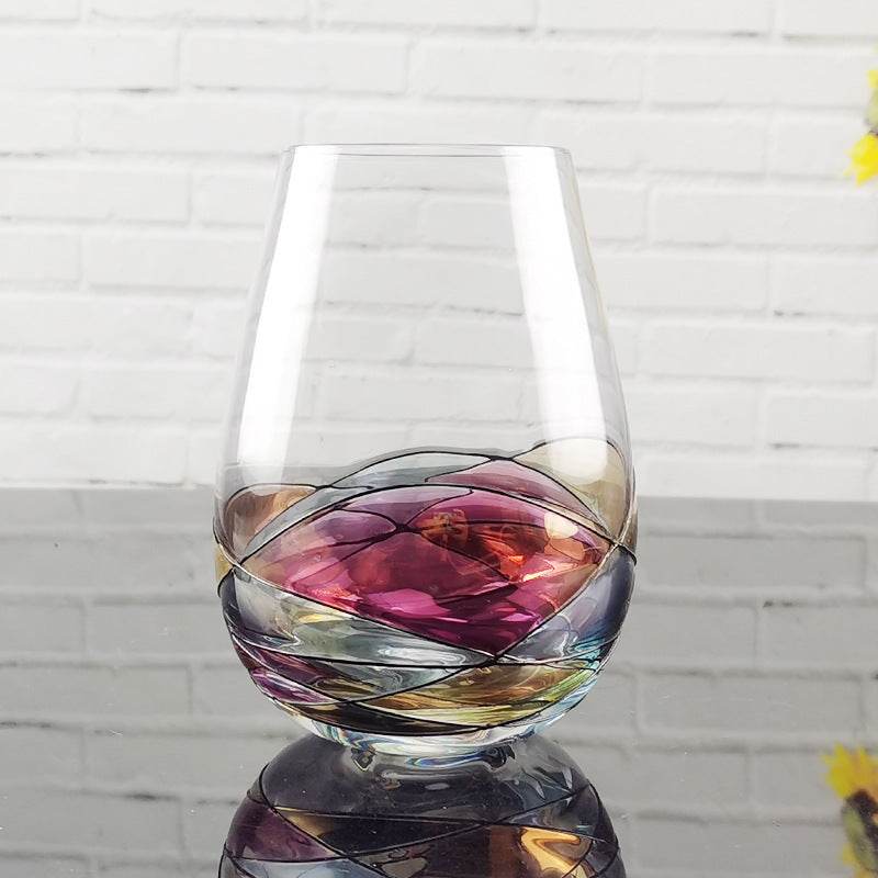 Crystal Color Wine Glass - Shop Jobie