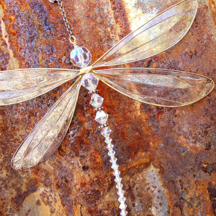 Dragonfly Crystal Suncatcher - Shop Jobie
