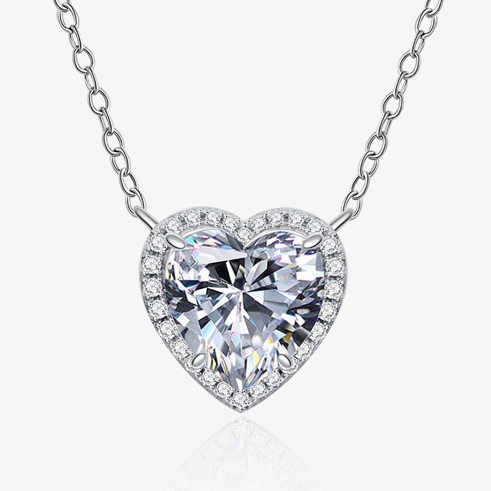 925 Silver Heart Necklace - Shop Jobie