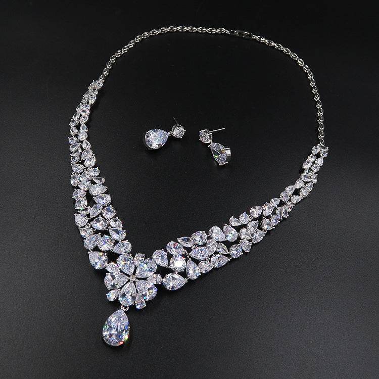 Bride Tiara Necklace set - Shop Jobie