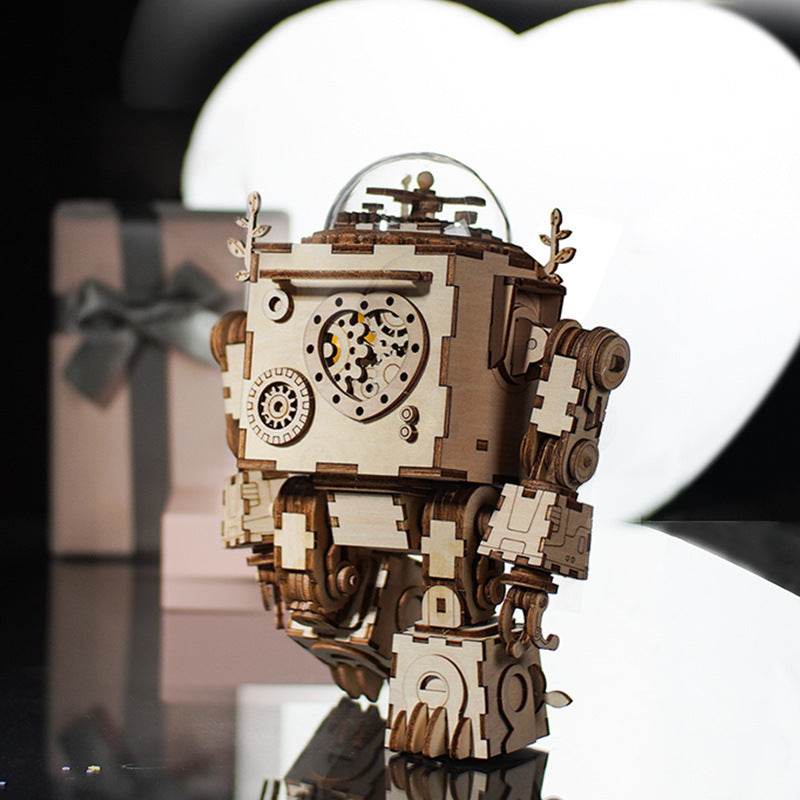 Robot DIY Wooden Music Box - Shop Jobie