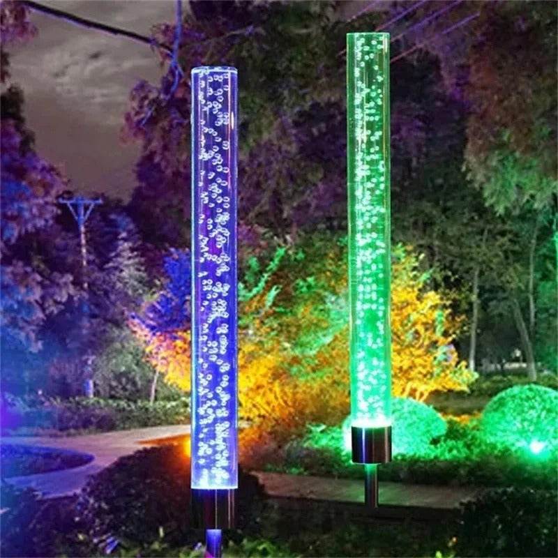 Solar Garden Tube RGB Color Changing LED Lights - Shop Jobie