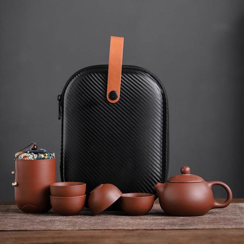 Purple Sand Ceramic Travel Teapot Set - Shop Jobie