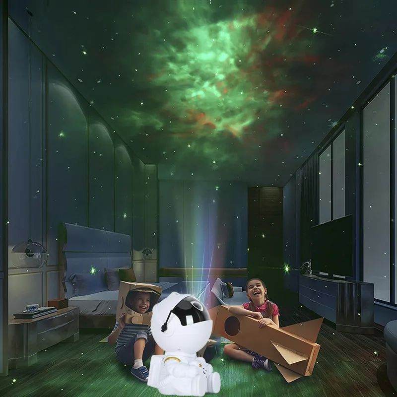 Space Man Black Star Astronaut LED Projection Light - Shop Jobie