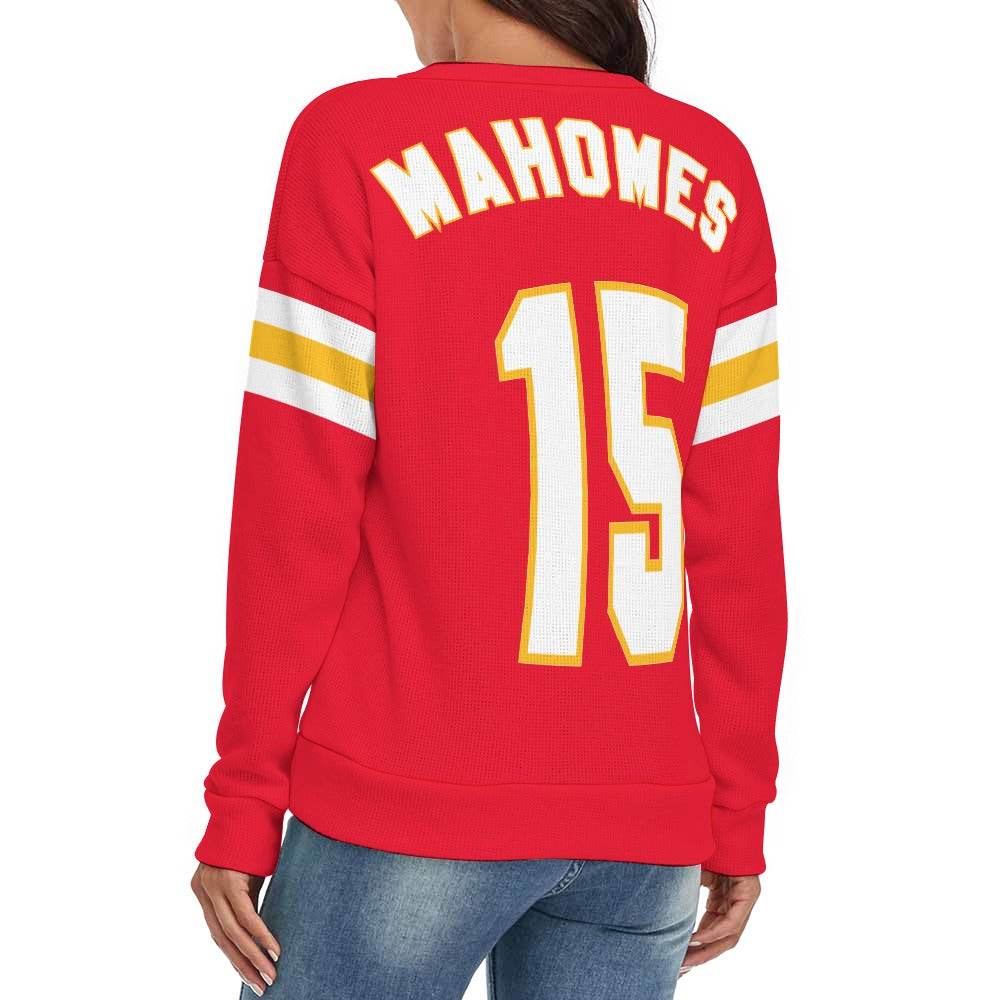 KC CHIEFS Women's V-Neck Sweater - Shop Jobie