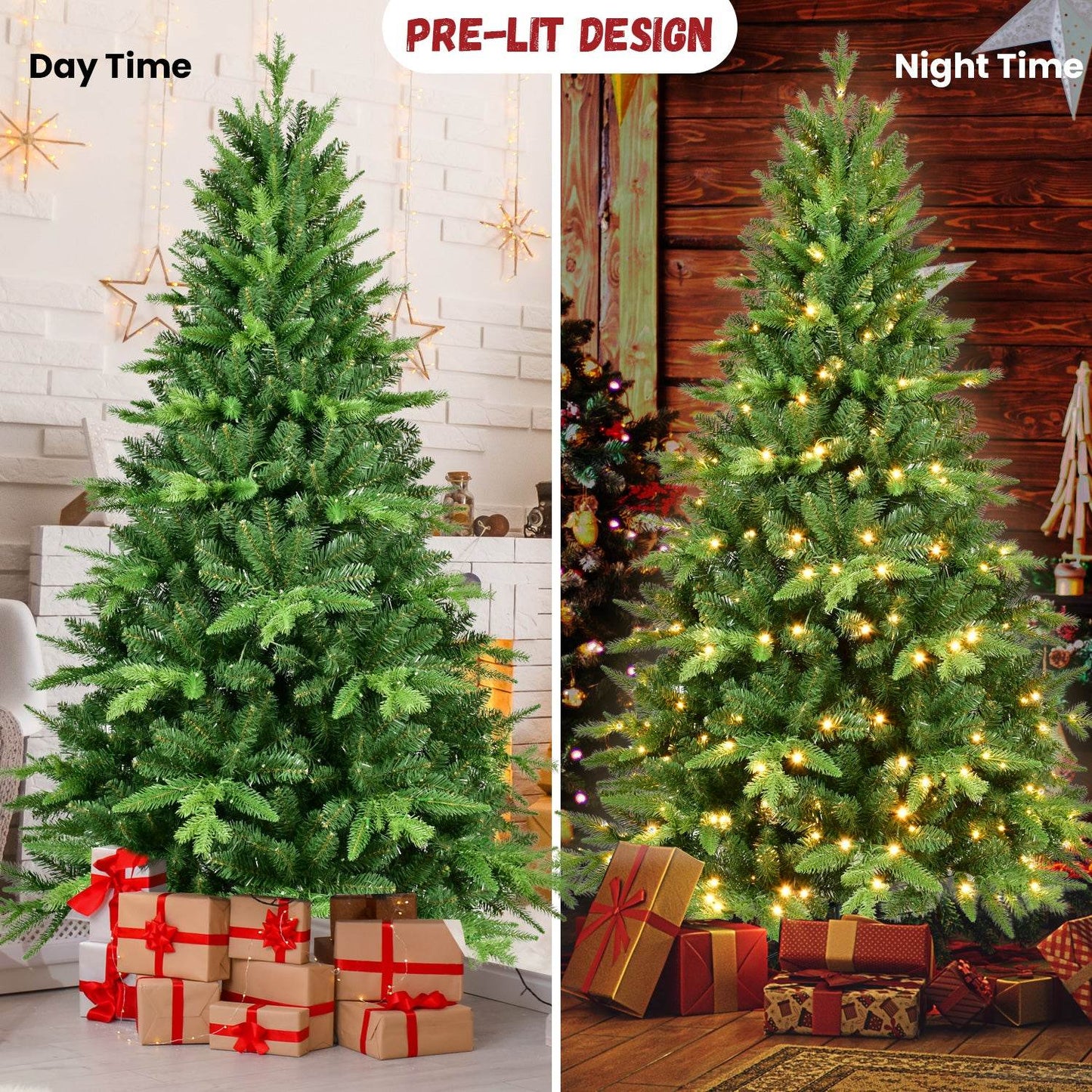 7FT Prelit Christmas Tree - Shop Jobie
