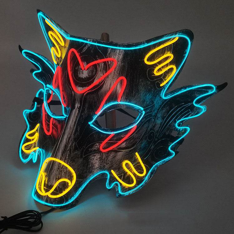 Masquerade Wolf Head Glow Mask - Shop Jobie