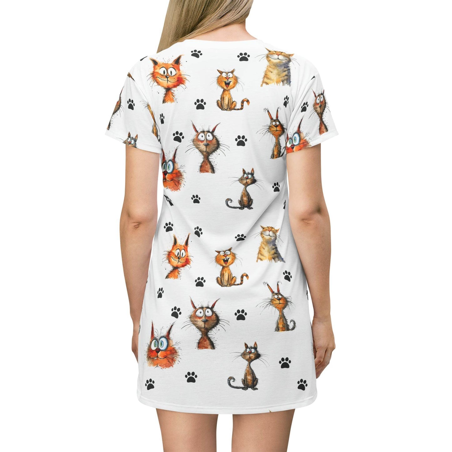 Funny Cats Long Tshirt Top - Shop Jobie