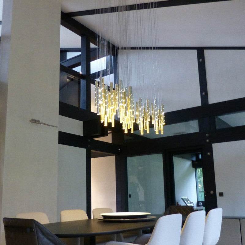 Carved Hollow Tube Bar Chandelier - Shop Jobie