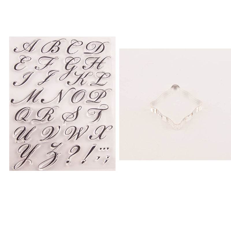 DIY Scrapbook Alpha Transparent Stamp - Shop Jobie