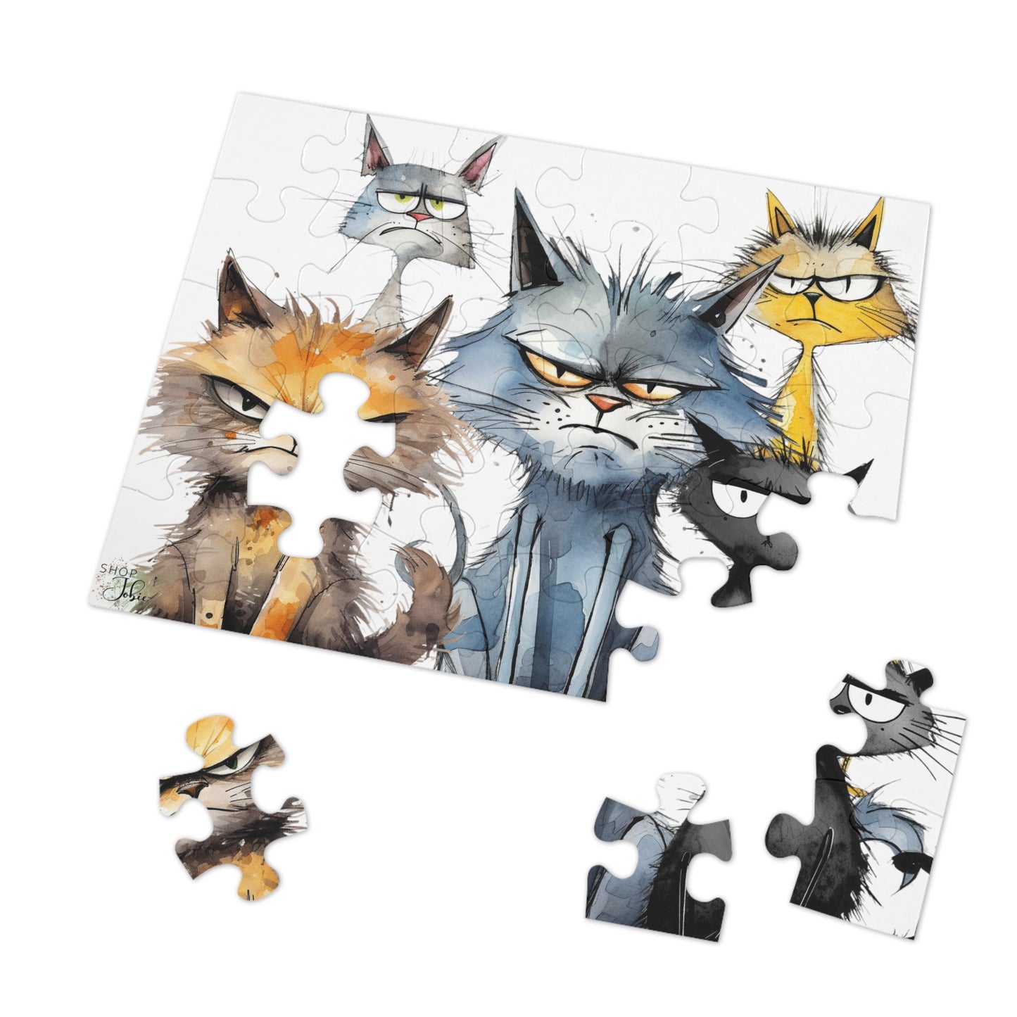 Grumpy Cat Puzzle Metal Box