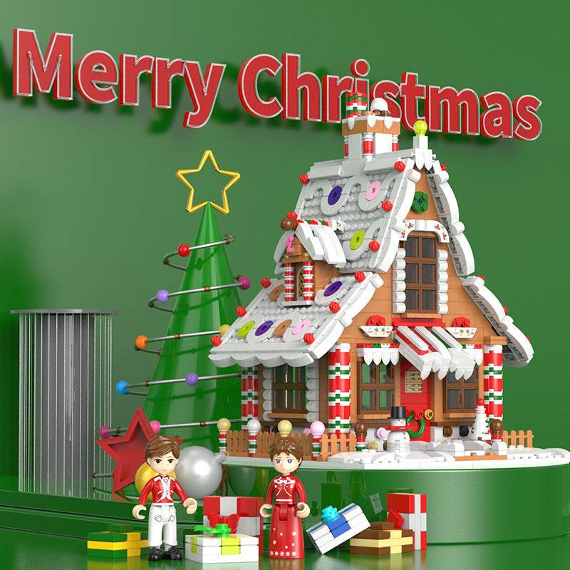 Gingerbread House Building Block Music Box DIY Kit - Shop Jobie
