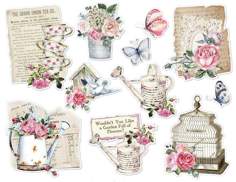 Vintage Hand Ledger Stickers