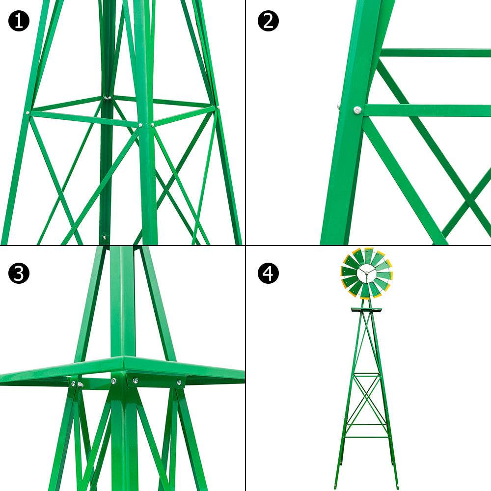 Windmill - 8FT Green Garden Windmill - Shop Jobie