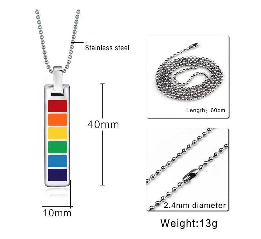 Rainbow Pendant Necklace - Shop Jobie