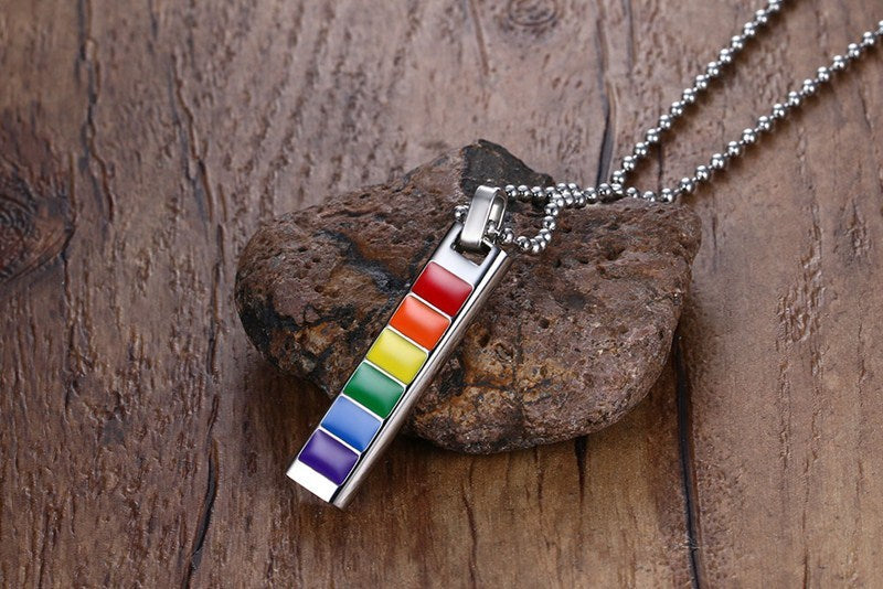 Rainbow Pendant Necklace