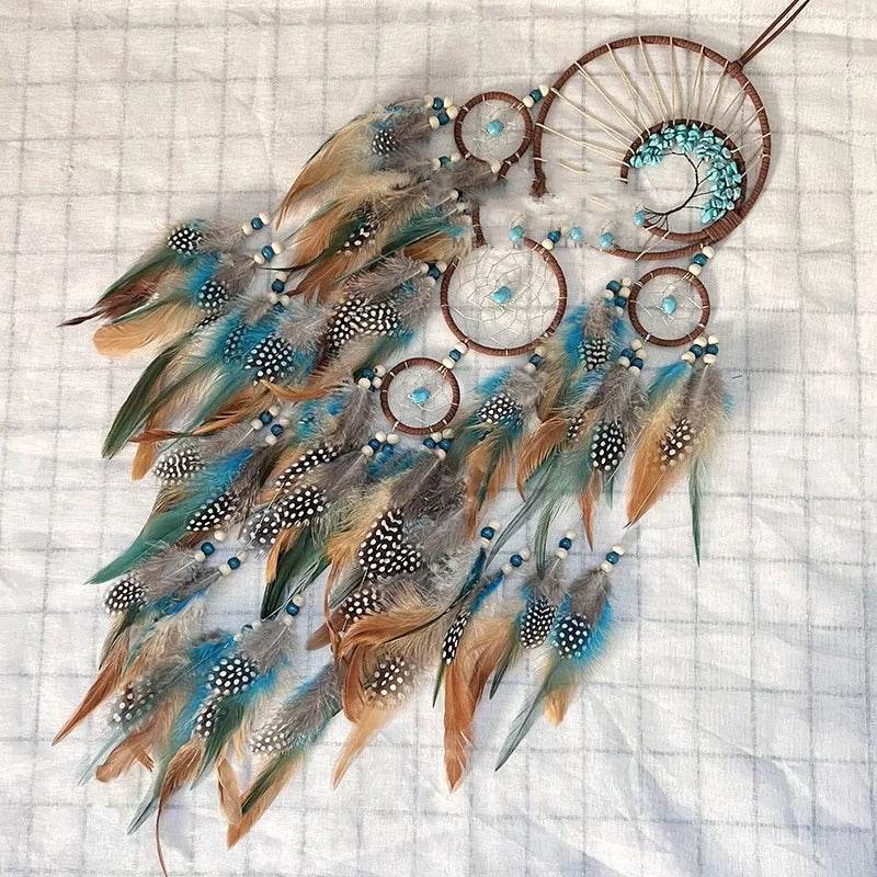 Dream Catcher Lucky Tree w/Turquoise Natural Stone - Shop Jobie