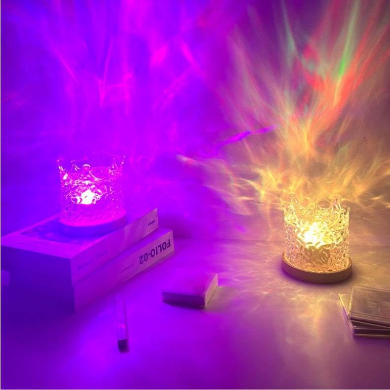 LED Water Ripple w/Rotating Projection Ambient Night Light - Shop Jobie