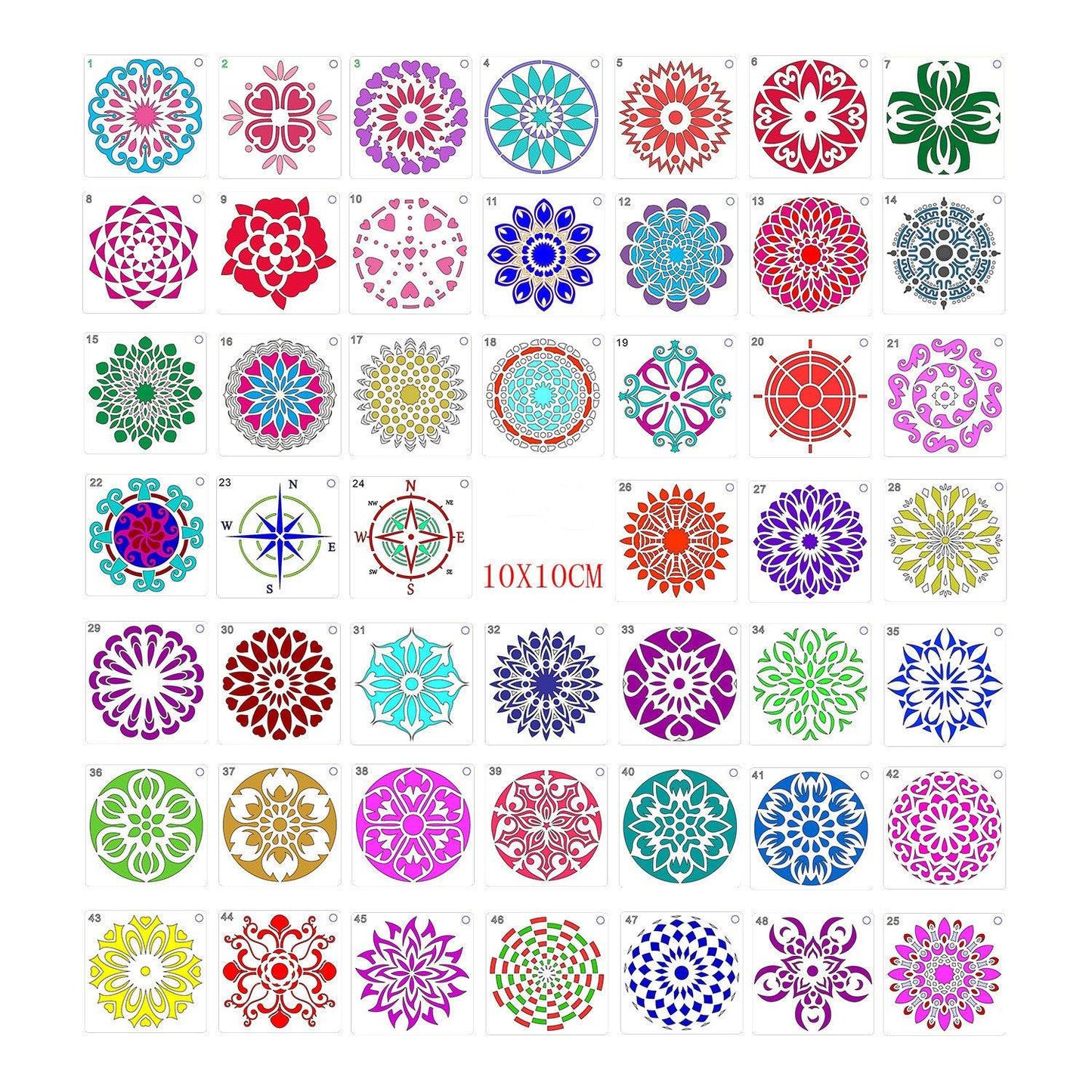 48 Mandala Stencils - Shop Jobie