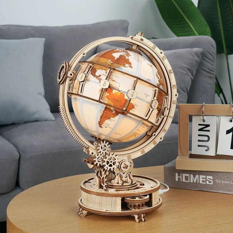 Robotime ROKR Luminous Globe 3D Wooden Puzzle