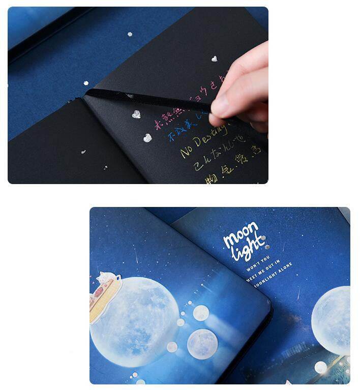 Lunar Night Hardcover Diary Book - Shop Jobie