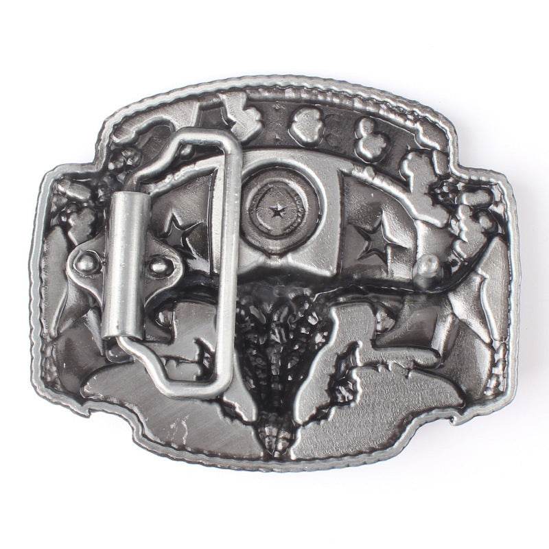 Western Style Texas Longhorn Buckle - Shop Jobie