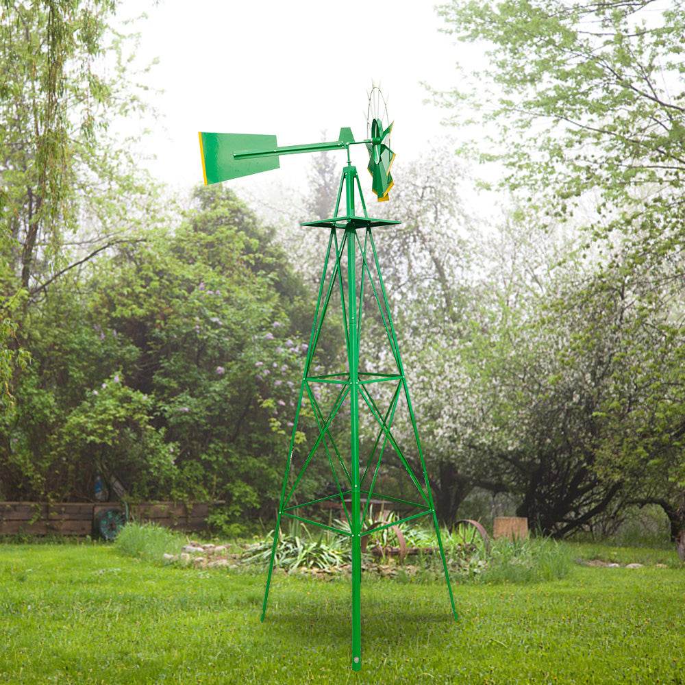 Windmill - 8FT Green Garden Windmill - Shop Jobie