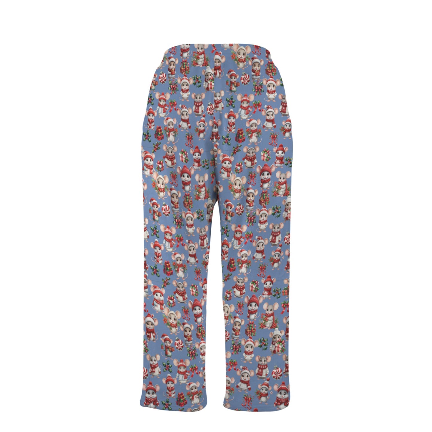 Cozie Hug Pajama Bottom - Mice Blue
