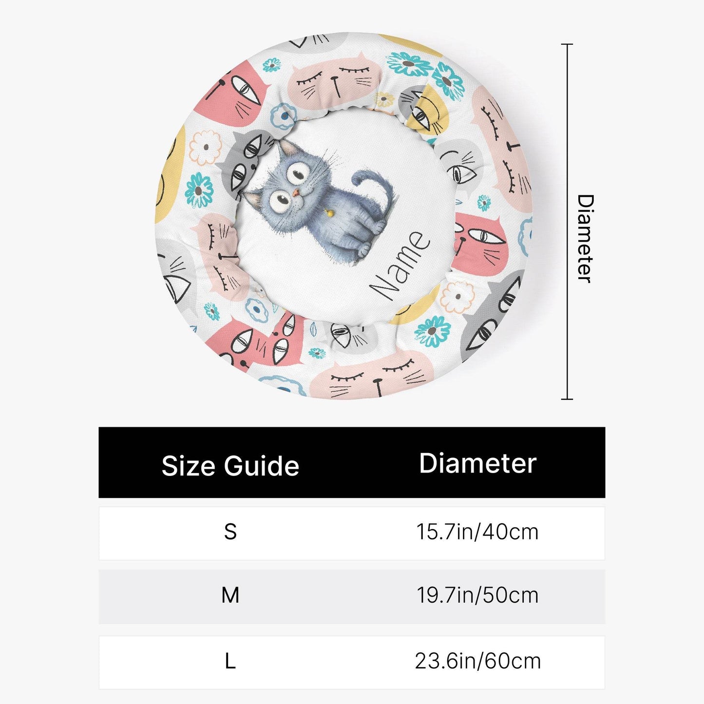 Round Pet Bed - S/M/L - Shop Jobie