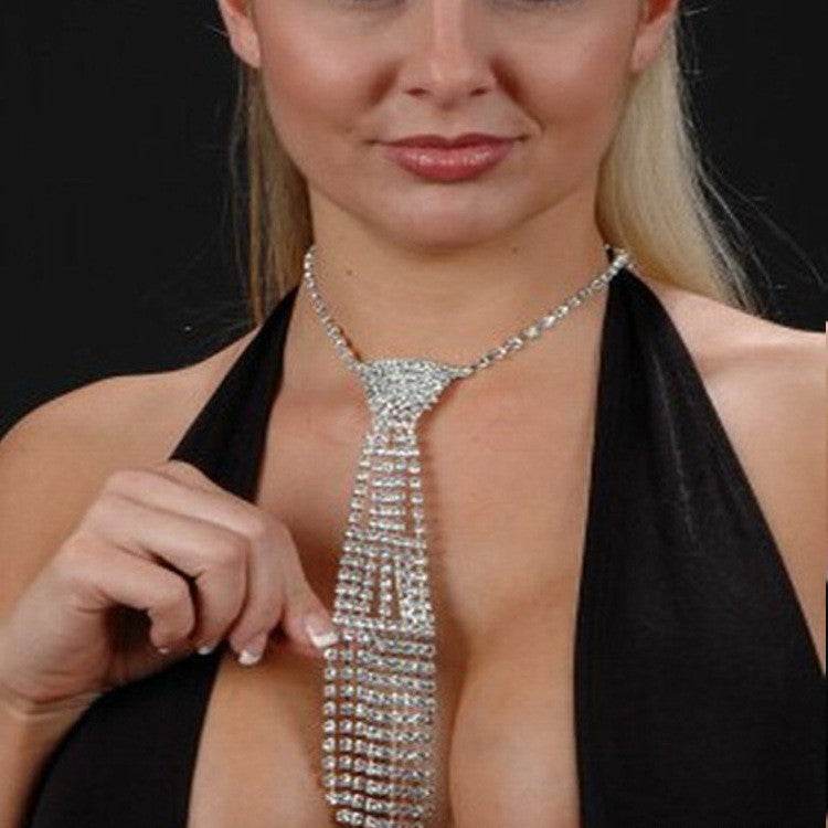 Rhinestone Tie - Shop Jobie