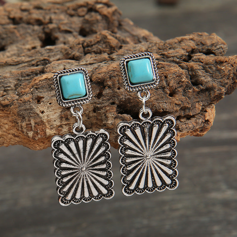 Retro Turquoise Earrings