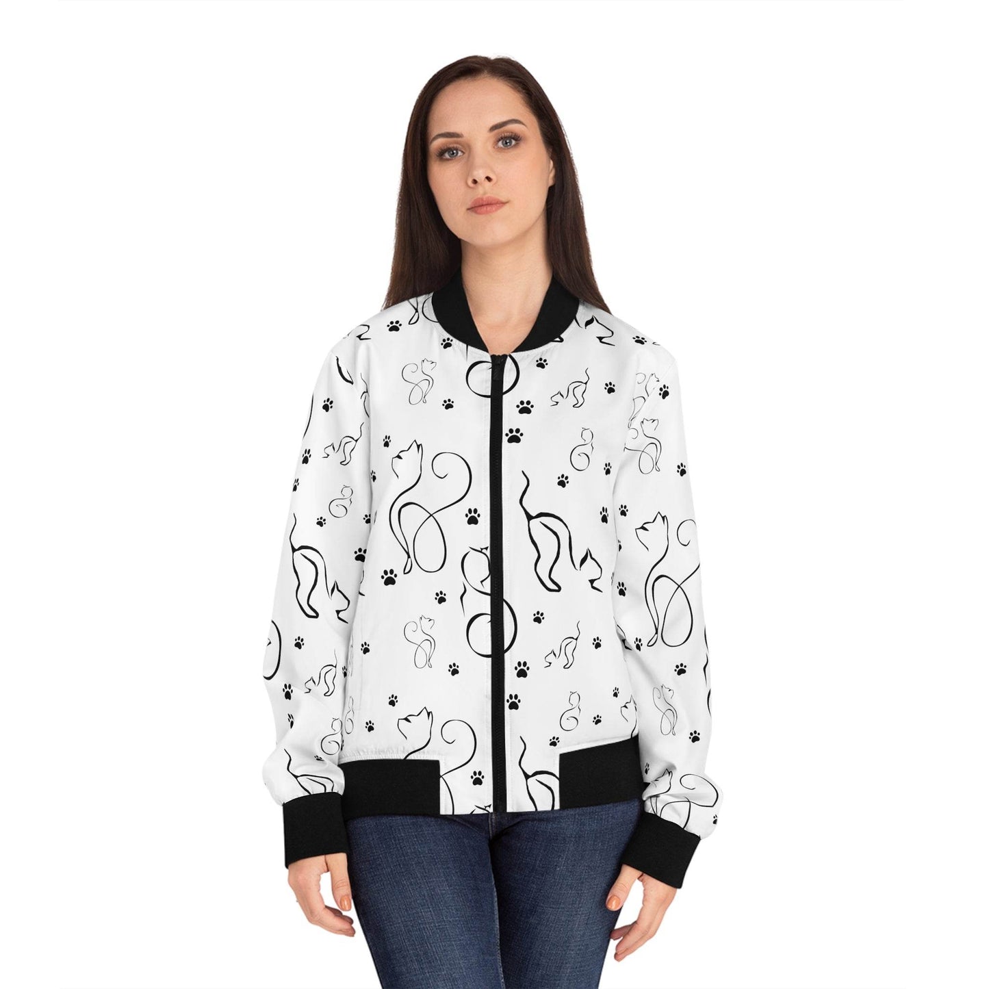 White Cats Women Bomber Jacket - Shop Jobie