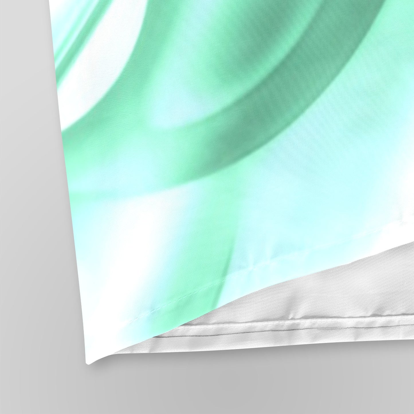 Ocean Wave Green Shower Curtain 72"x84"
